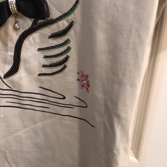 ⚡️FINAL PRICE⚡️ Moschino/Love Moschino Swans Top - Picture 12 of 13